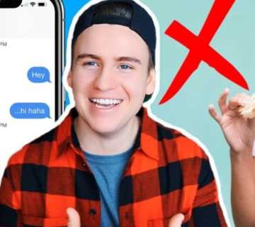 What does . mean in the text of a boy?