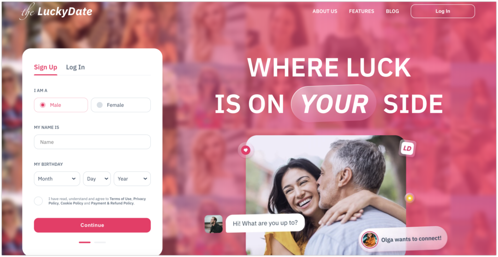 TheLuckyDate App