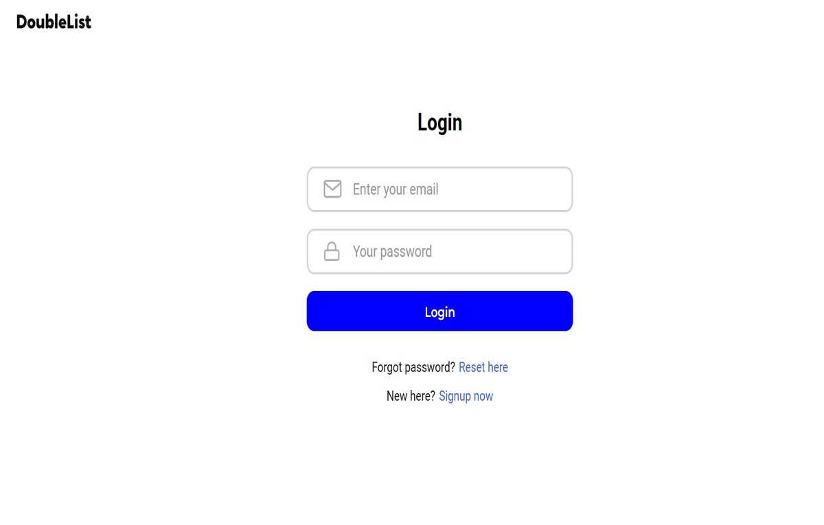 How Do I Reset My Doublelist Password
