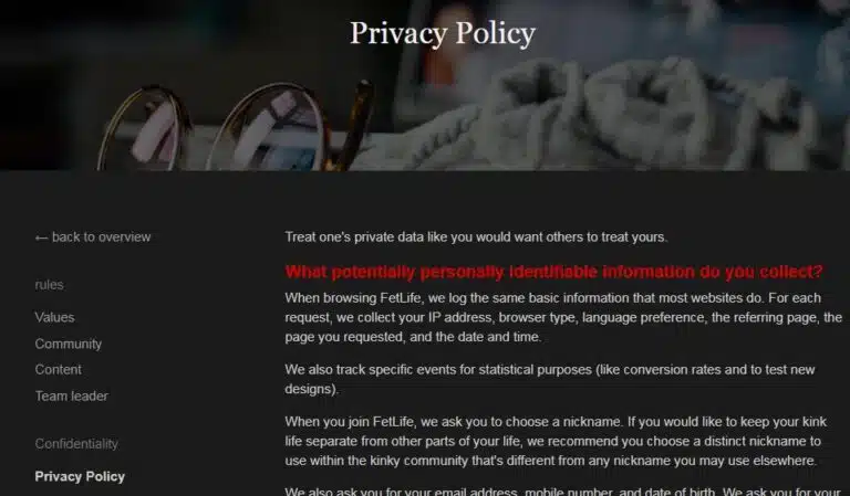 Fetlife Group Privacy
