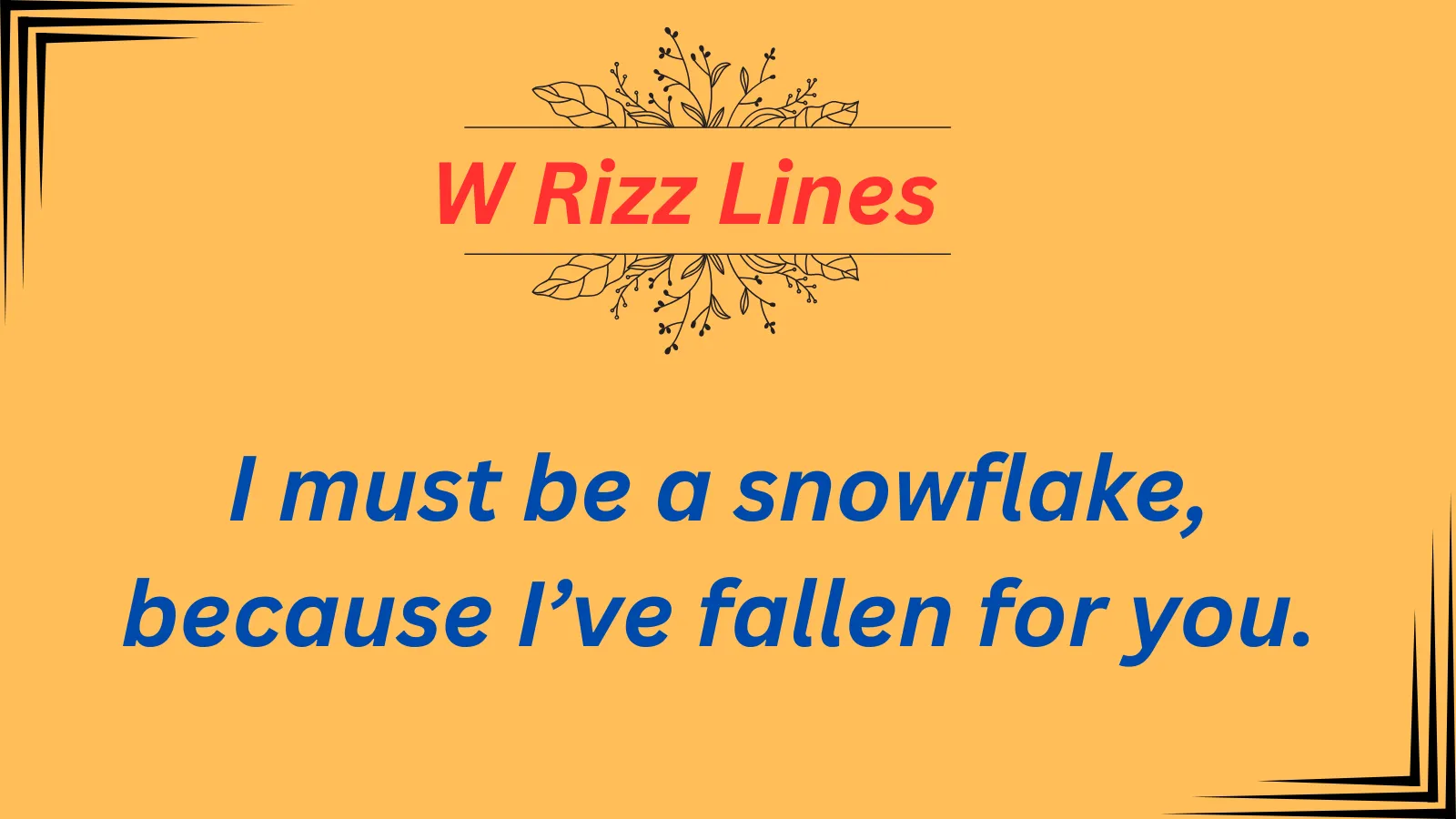 W Rizz Lines